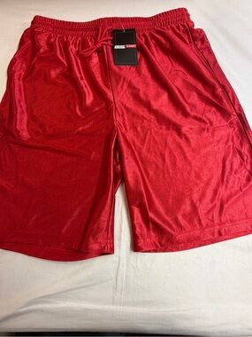 Men's Red Athletic Shorts